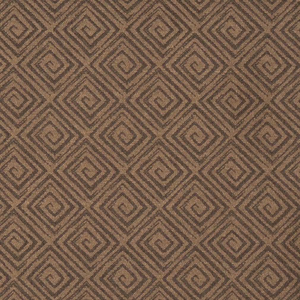 D3169 Abstract & Geometric,Greek Key Truffle Brown Charlotte Fabrics