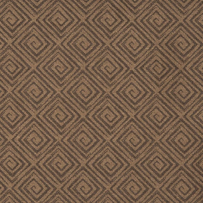 D3169 Abstract & Geometric,Greek Key Truffle Brown Charlotte Fabrics