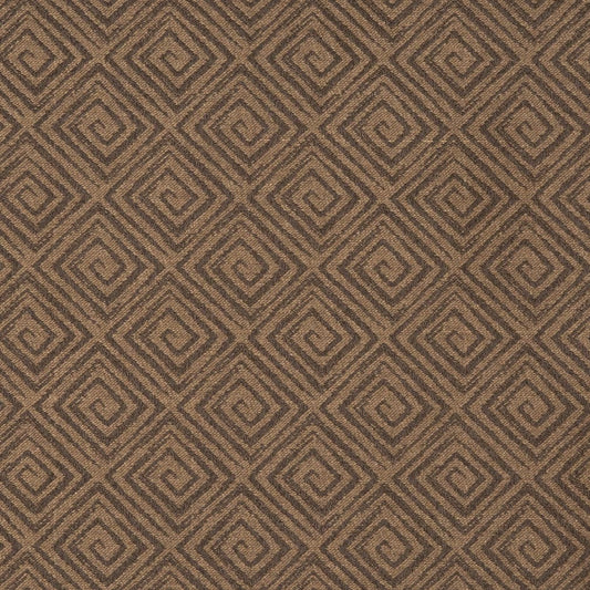 D3169 Abstract & Geometric,Greek Key Truffle Brown Charlotte Fabrics
