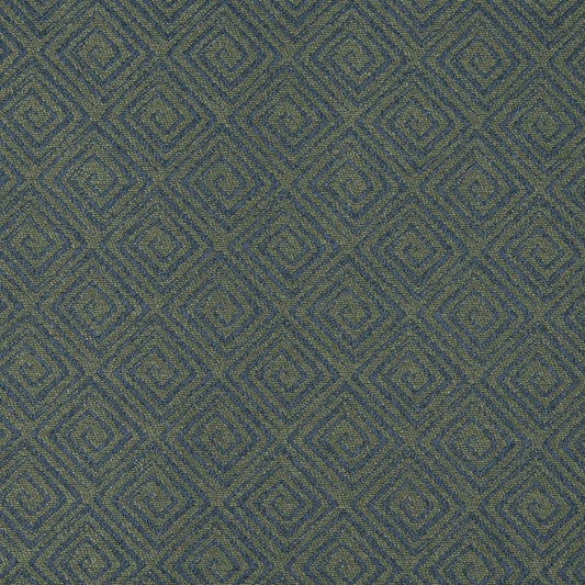D3171 Abstract & Geometric,Greek Key Juniper Blue,Green Charlotte Fabrics