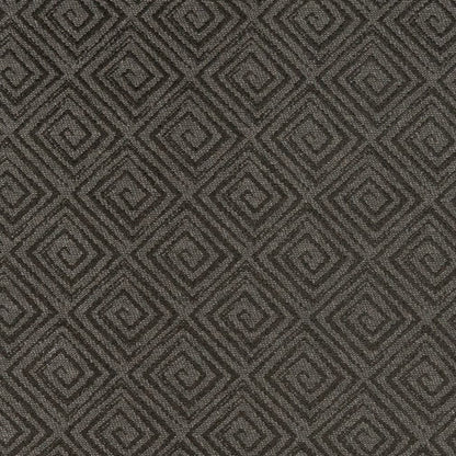 D3173 Abstract & Geometric,Greek Key Onyx Black Charlotte Fabrics