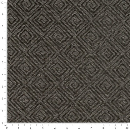 D3173 Abstract & Geometric,Greek Key Onyx Black Charlotte Fabrics