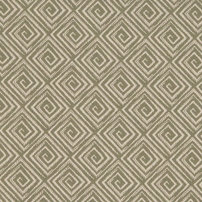D3174 Abstract & Geometric,Greek Key Sprout Green Charlotte Fabrics