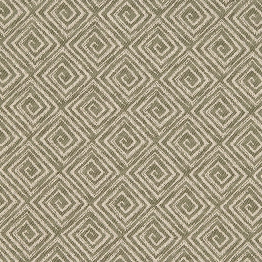 D3174 Abstract & Geometric,Greek Key Sprout Green Charlotte Fabrics