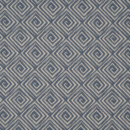 D3175 Abstract & Geometric,Greek Key Sky Blue Charlotte Fabrics