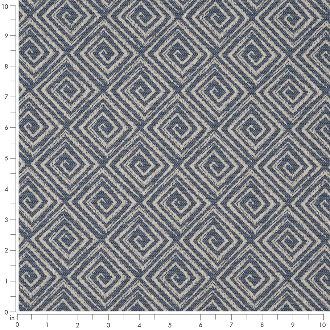 D3175 Abstract & Geometric,Greek Key Sky Blue Charlotte Fabrics