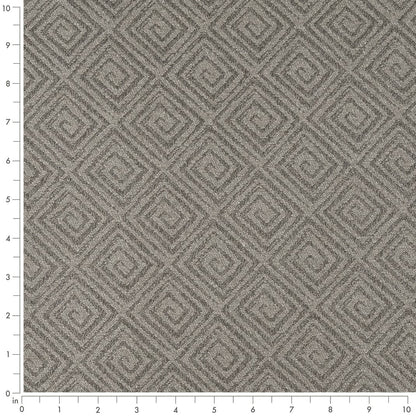 D3176 Abstract & Geometric,Greek Key Steel Grey & Silver Charlotte Fabrics