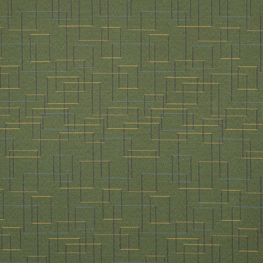 D3179 Abstract & Geometric Clover Green Charlotte Fabrics
