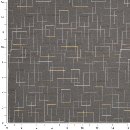 D3182 Abstract & Geometric Pewter Grey & Silver Charlotte Fabrics