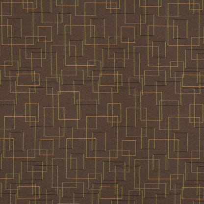 D3183 Abstract & Geometric Mint Chocolate Brown Charlotte Fabrics
