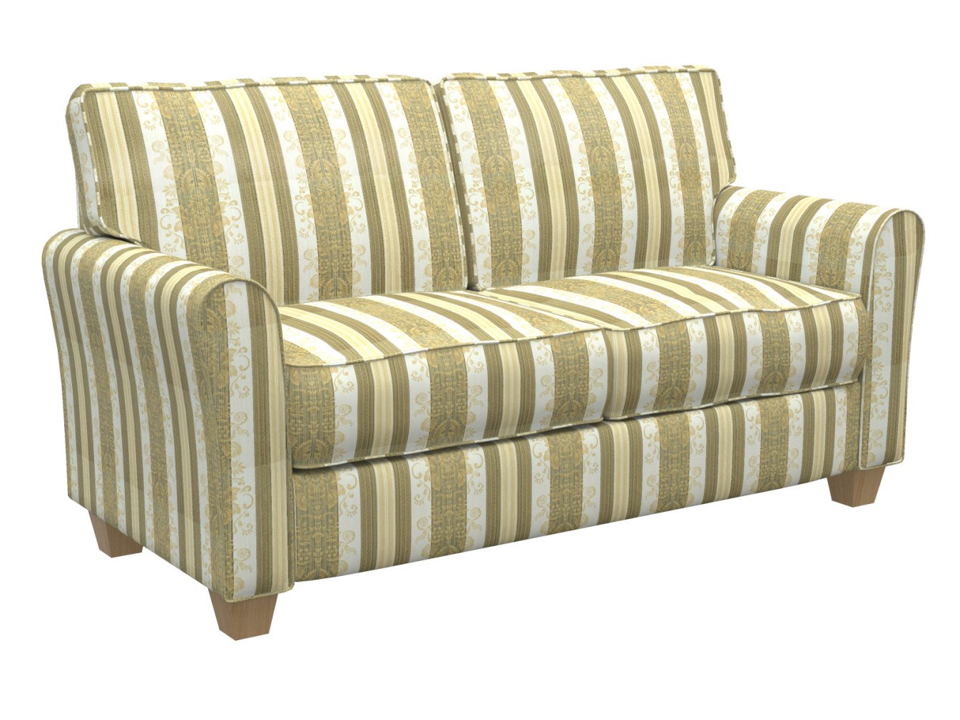 D318 Damask,Stripe Juniper Vintage Green Charlotte Fabrics