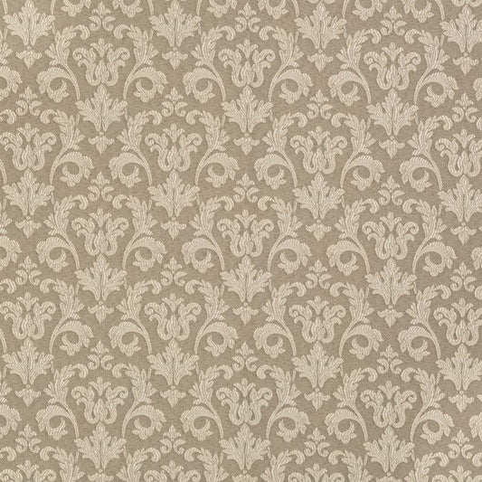 D3235 Damask Beige Belle Beige & Taupe Charlotte Fabrics