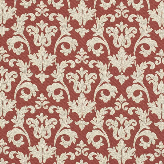 D3236 Abstract & Geometric,Damask Ruby Belle Red & Burgundy Charlotte Fabrics