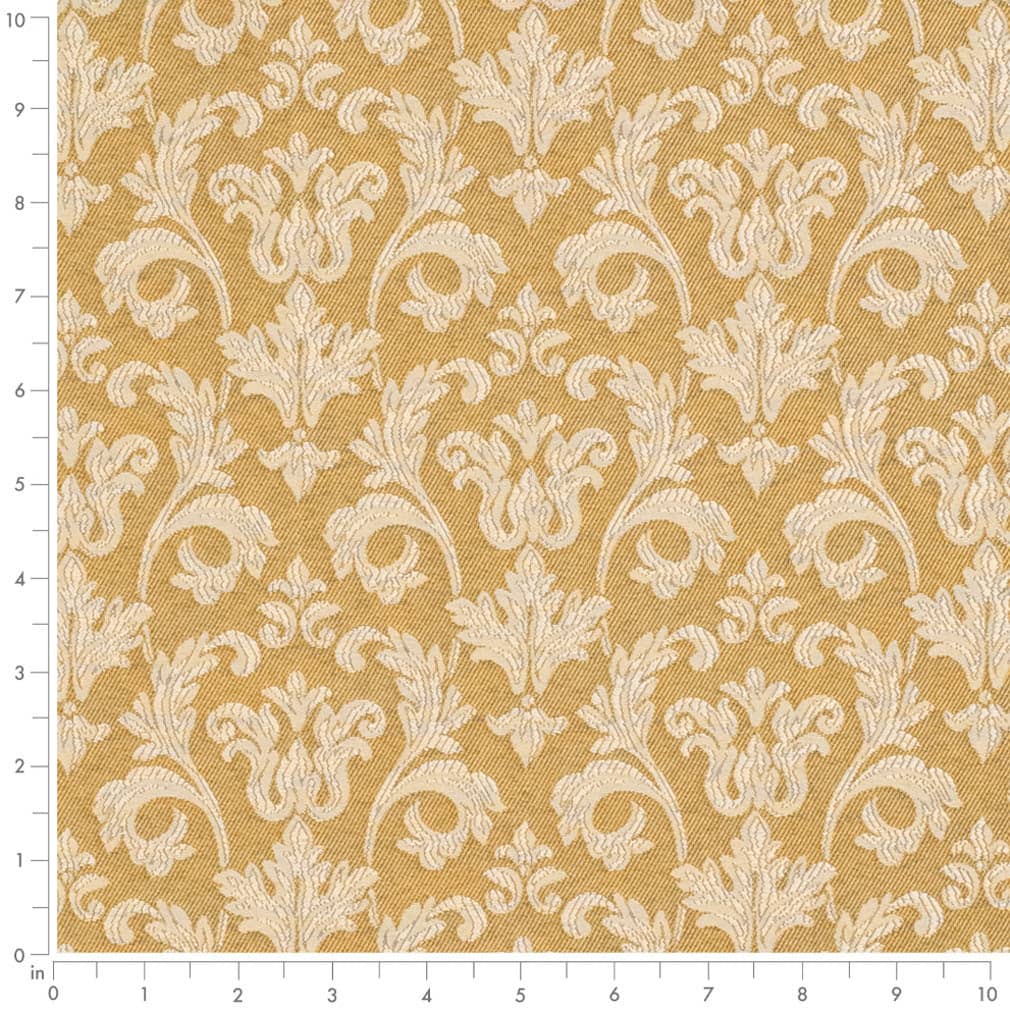 D3237 Abstract & Geometric,Damask Gold Belle Gold & Yellow Charlotte Fabrics