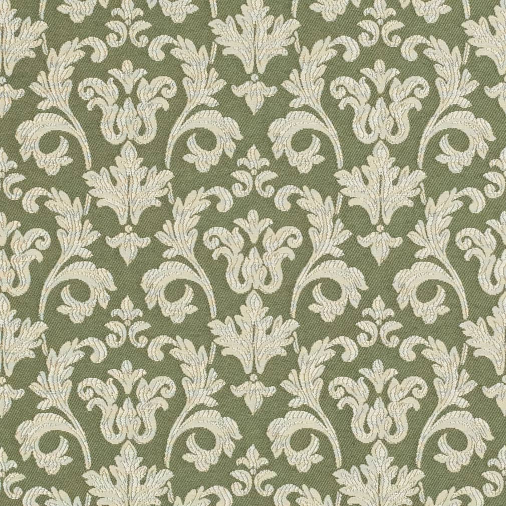 D3238 Abstract & Geometric,Damask Juniper Belle Green Charlotte Fabrics