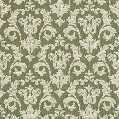 D3238 Abstract & Geometric,Damask Juniper Belle Green Charlotte Fabrics