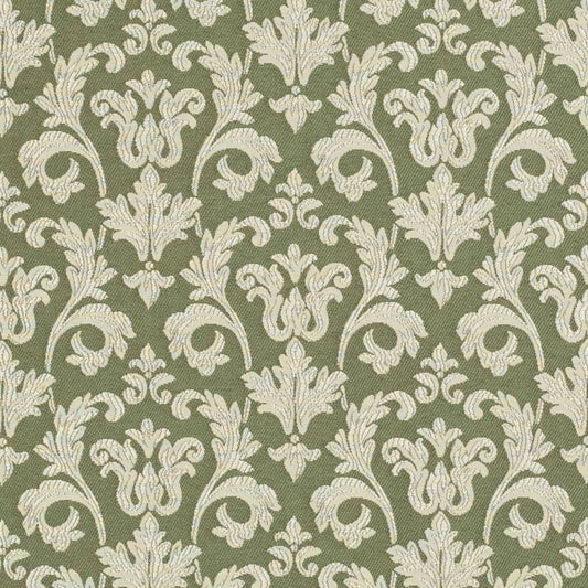 D3238 Abstract & Geometric,Damask Juniper Belle Green Charlotte Fabrics