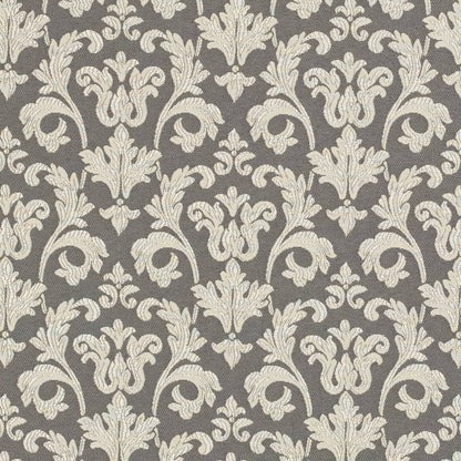 D3240 Damask Pewter Belle Grey & Silver Charlotte Fabrics