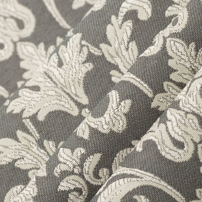 D3240 Damask Pewter Belle Grey & Silver Charlotte Fabrics