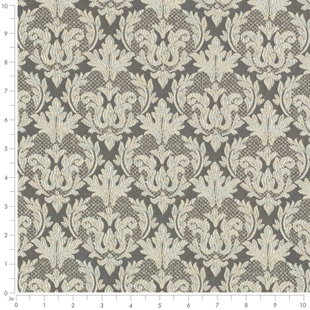 D3252 Abstract & Geometric,Damask Pewter Trellis Grey & Silver Charlotte Fabrics