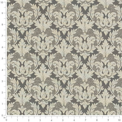D3252 Abstract & Geometric,Damask Pewter Trellis Grey & Silver Charlotte Fabrics