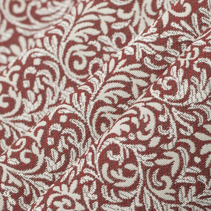 D3254 Leaves,Small Scale Ruby Elise Red & Burgundy Charlotte Fabrics