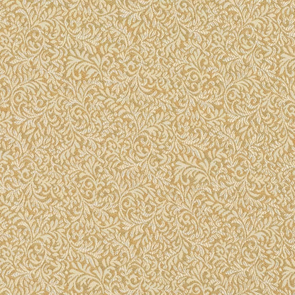 D3255 Leaves,Small Scale Gold Elise Gold & Yellow Charlotte Fabrics