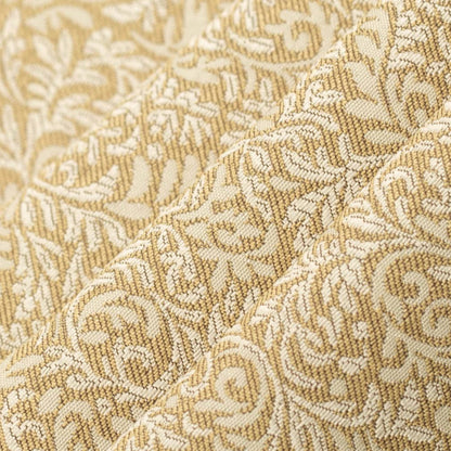D3255 Leaves,Small Scale Gold Elise Gold & Yellow Charlotte Fabrics