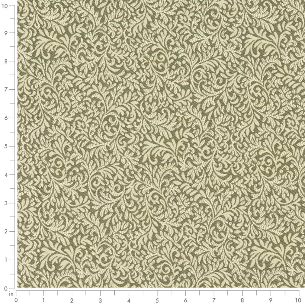 D3256 Leaves,Small Scale Juniper Elise Green Charlotte Fabrics