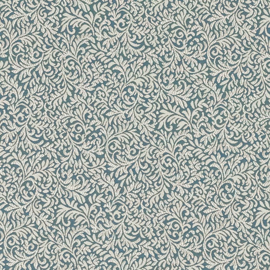 D3257 Leaves,Small Scale Blue Charlotte Fabrics Woven Patterns