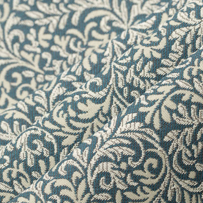 D3257 Leaves,Small Scale Royal Elise Blue Charlotte Fabrics