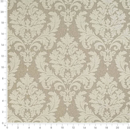 D3259 Damask Beige Victoria Beige & Taupe Charlotte Fabrics