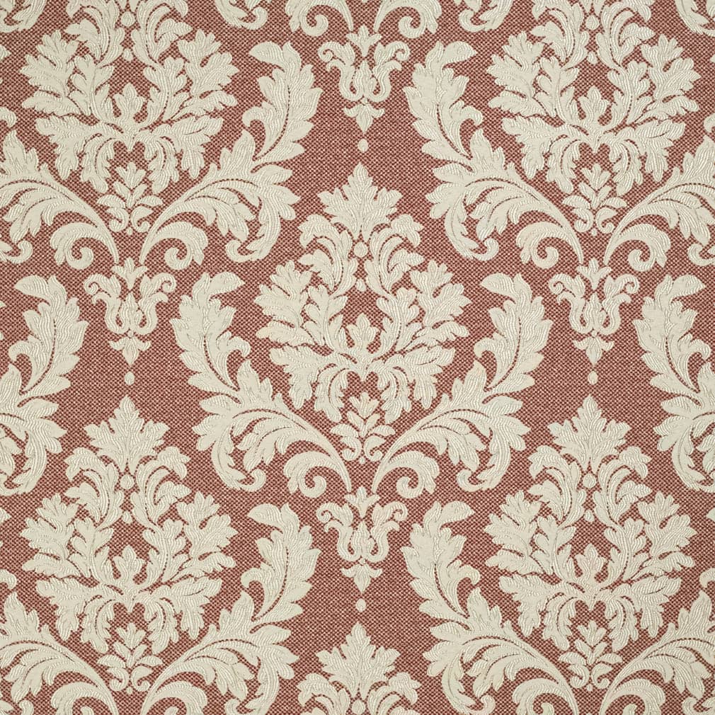 D3260 Damask Ruby Victoria Red & Burgundy Charlotte Fabrics