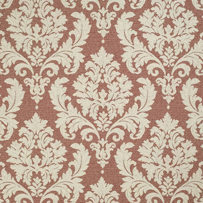 D3260 Damask Ruby Victoria Red & Burgundy Charlotte Fabrics