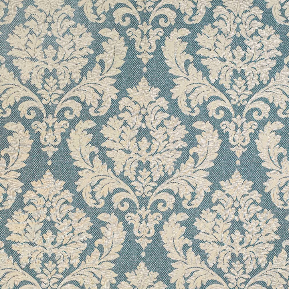 D3263 Damask Royal Victoria Blue Charlotte Fabrics