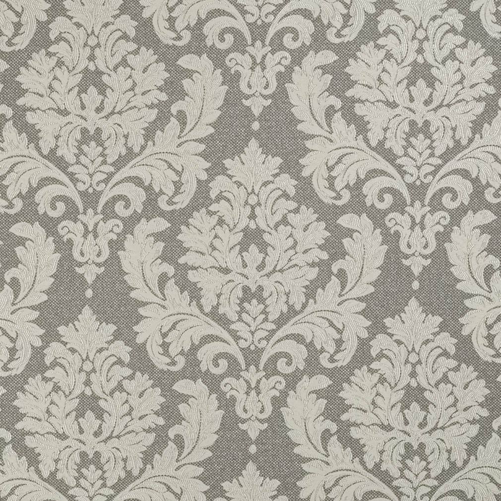 D3264 Damask Pewter Victoria Grey & Silver Charlotte Fabrics