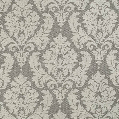 D3264 Damask Pewter Victoria Grey & Silver Charlotte Fabrics