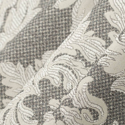 D3264 Damask Pewter Victoria Grey & Silver Charlotte Fabrics