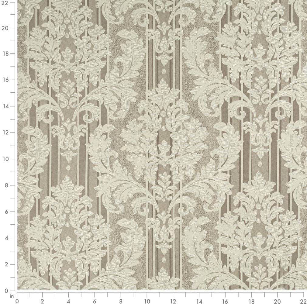 D3265 Damask,Stripe Beige Palisade Beige & Taupe Charlotte Fabrics