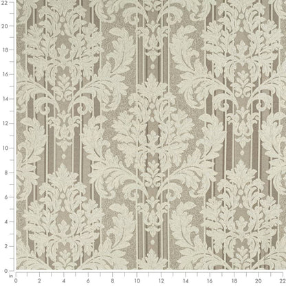 D3265 Damask,Stripe Beige Palisade Beige & Taupe Charlotte Fabrics