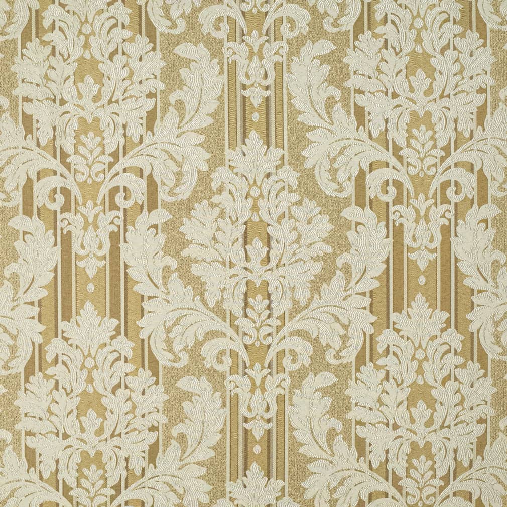 D3267 Damask,Stripe Gold Palisade Gold & Yellow Charlotte Fabrics
