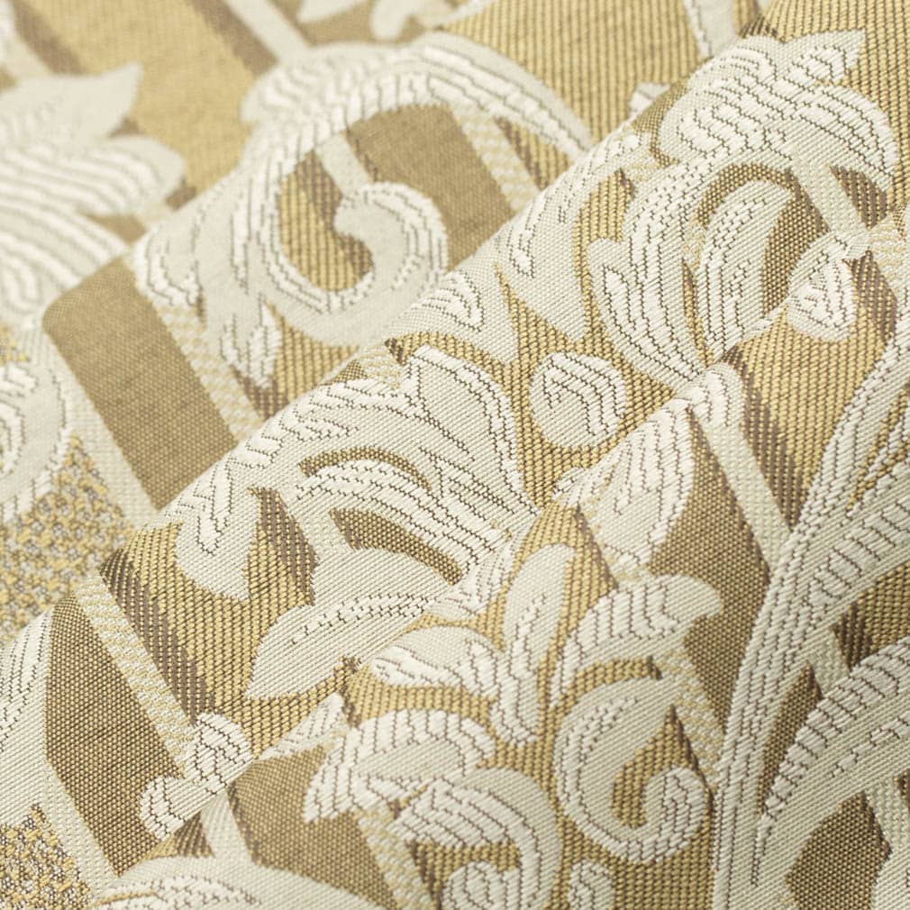 D3267 Damask,Stripe Gold Palisade Gold & Yellow Charlotte Fabrics