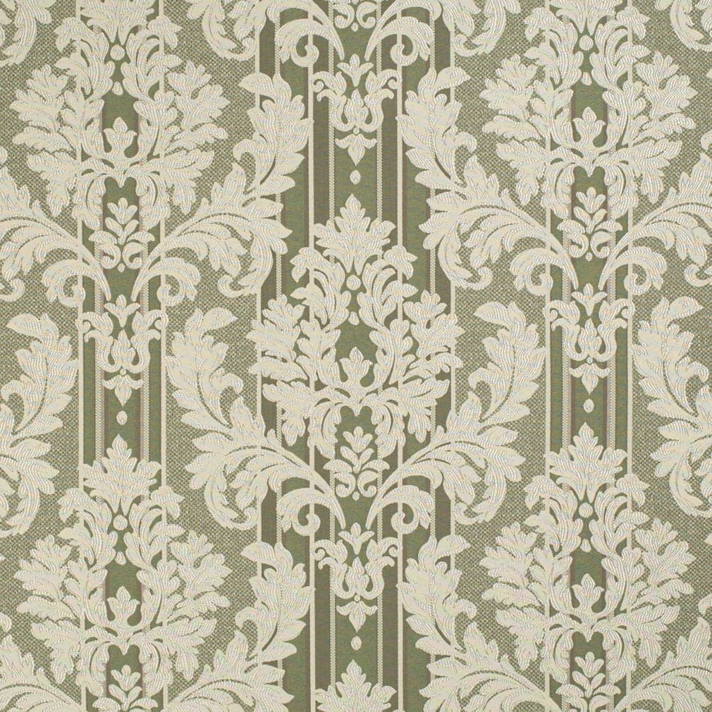 D3268 Damask,Stripe Juniper Palisade Green Charlotte Fabrics