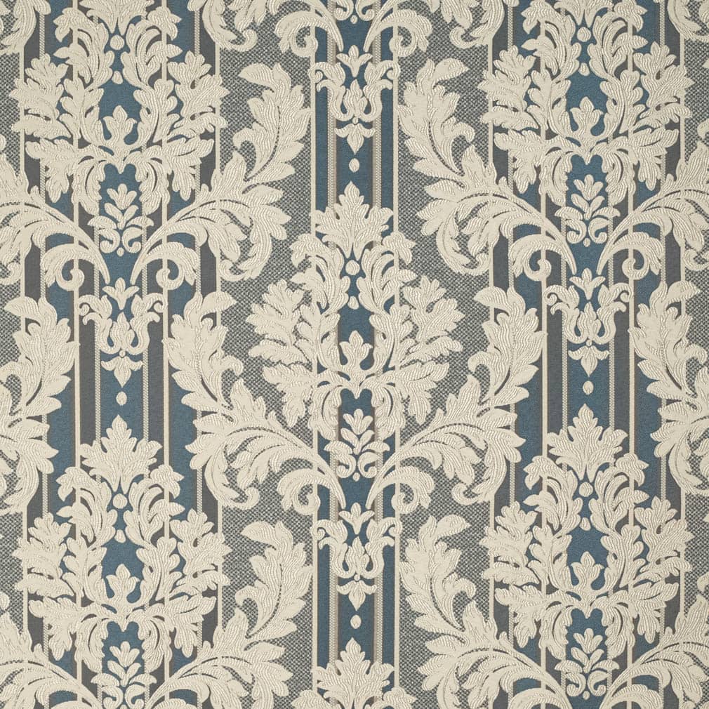 D3269 Damask,Stripe Royal Palisade Blue Charlotte Fabrics
