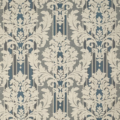 D3269 Damask,Stripe Royal Palisade Blue Charlotte Fabrics