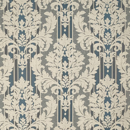 D3269 Damask,Stripe Royal Palisade Blue Charlotte Fabrics