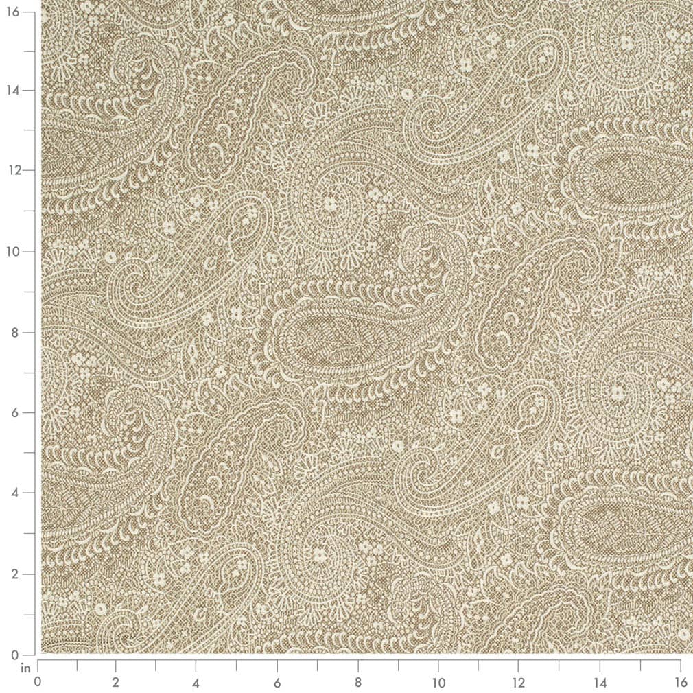 D3278 Paisley Beige Grove Beige & Taupe Charlotte Fabrics