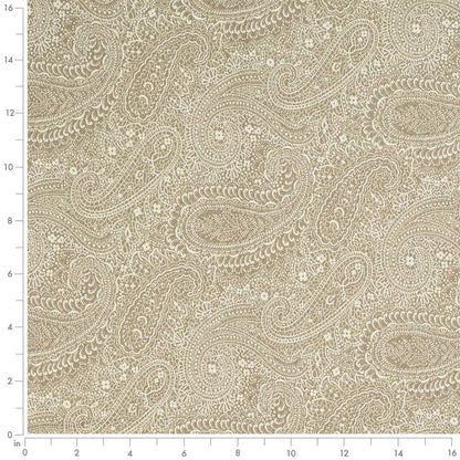 D3278 Paisley Beige Grove Beige & Taupe Charlotte Fabrics