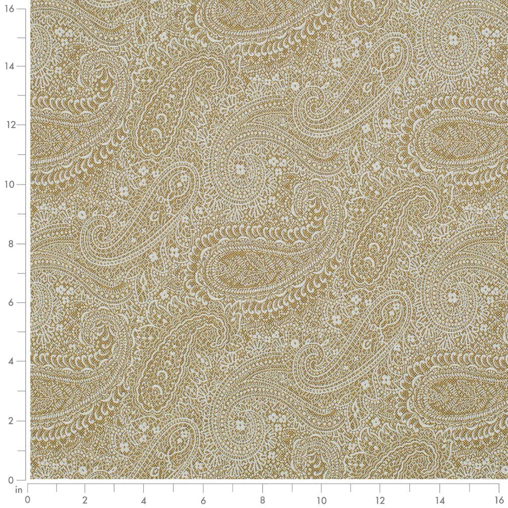 D3279 Paisley Gold Grove Gold & Yellow Charlotte Fabrics