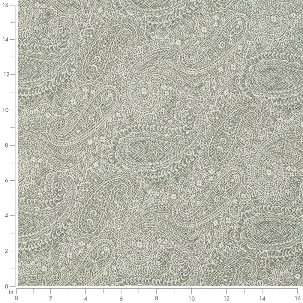 D3280 Paisley Aqua Grove Aqua & Teal Charlotte Fabrics